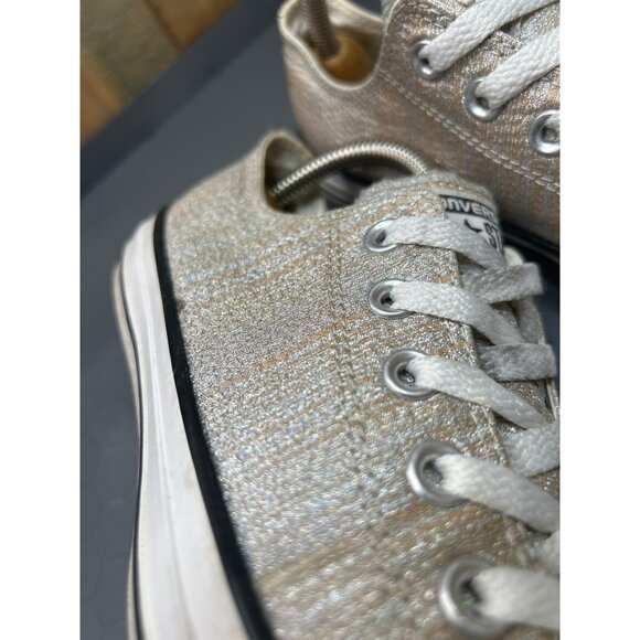 Converse Womens All Star Low-Top Sneakers Size 8 / 39 EU Metallic Shimmer - Picture 4 of 9